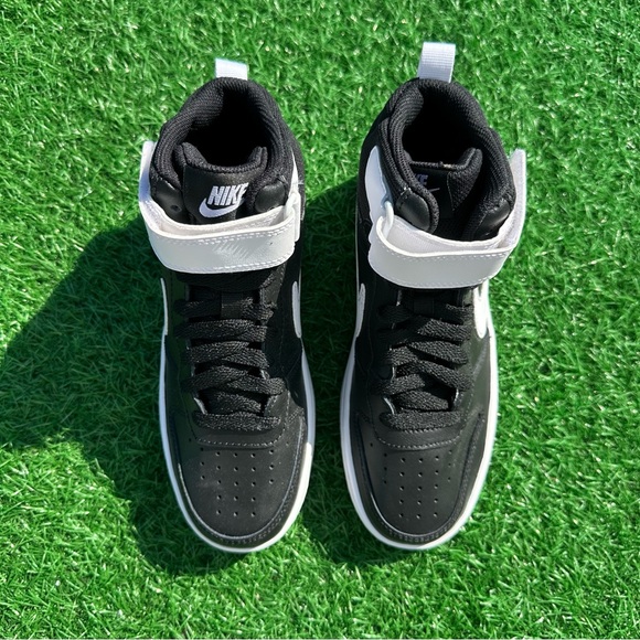 Nike Court Borough 2 Mid Black / White - Picture 4 of 11